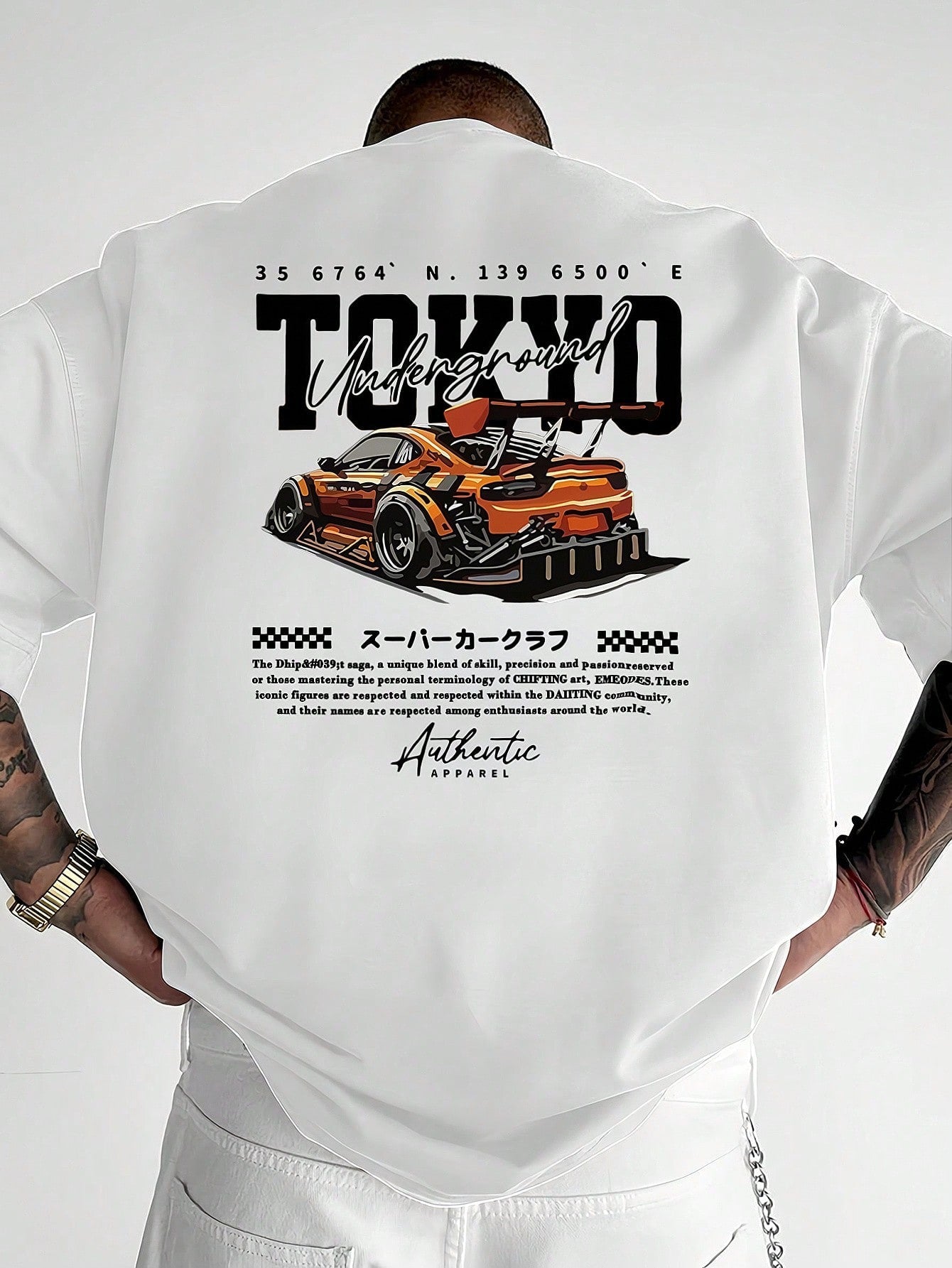 Men's Fashionable Printed Loose Fit Short Sleeve T-Shirt