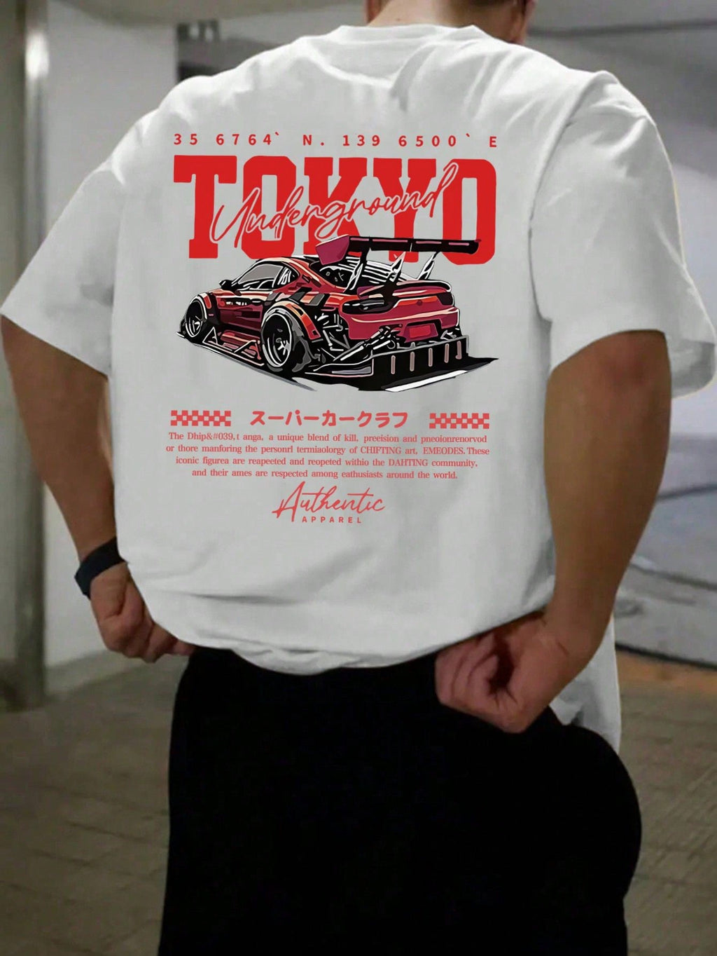 Men's Fashionable Printed Loose Fit Short Sleeve T-Shirt