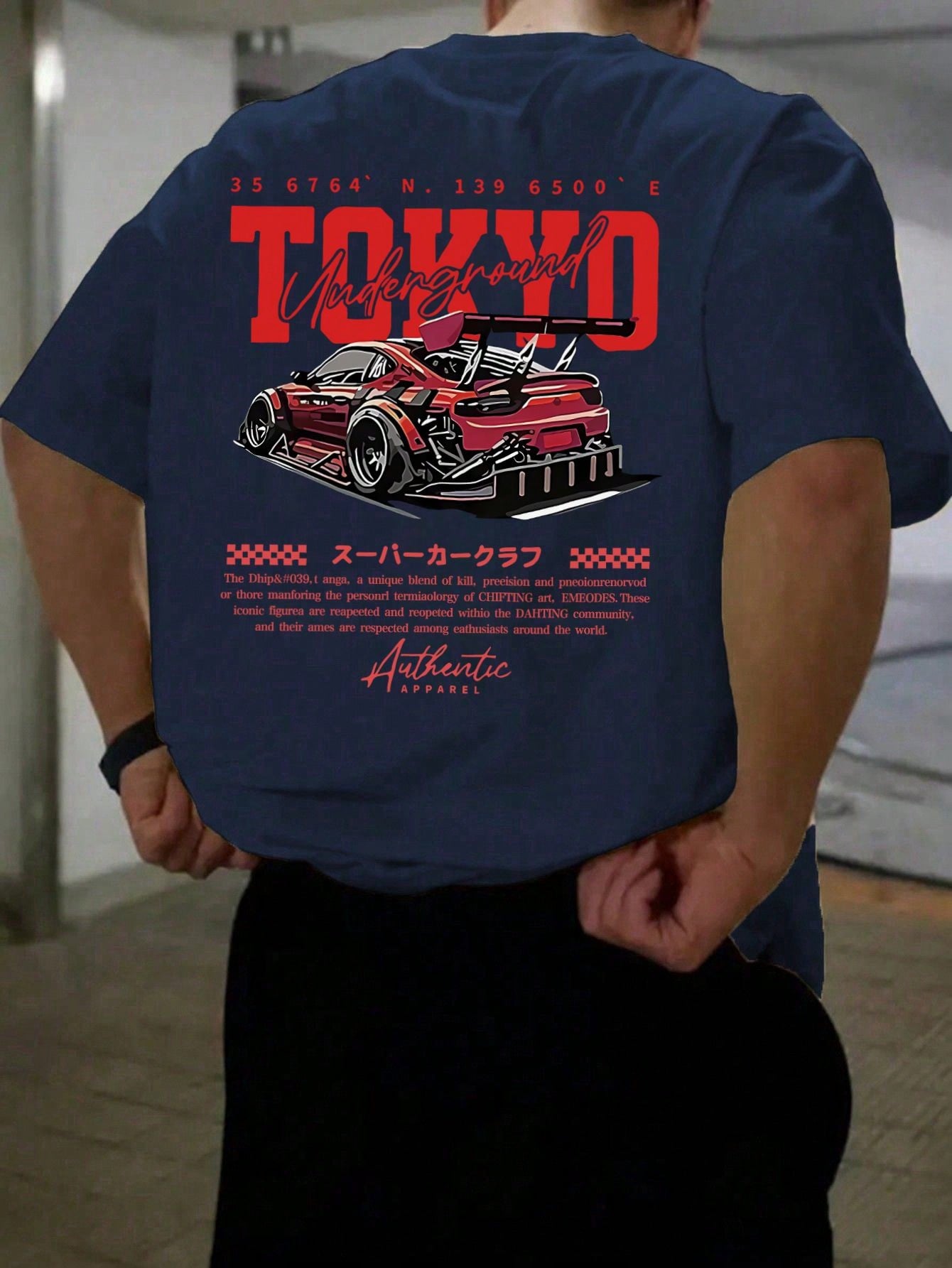 Men's Fashionable Printed Loose Fit Short Sleeve T-Shirt