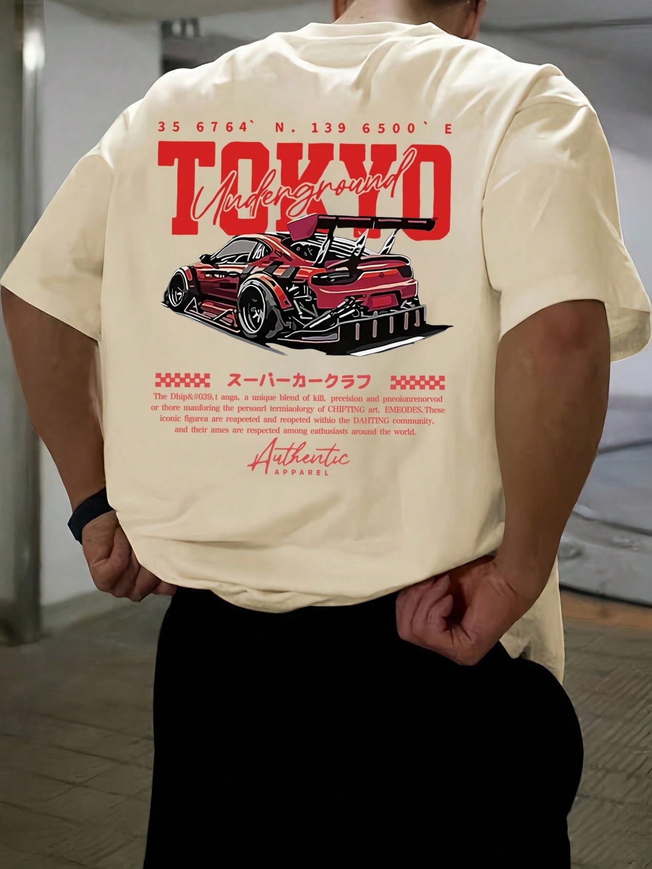 Men's Fashionable Printed Loose Fit Short Sleeve T-Shirt
