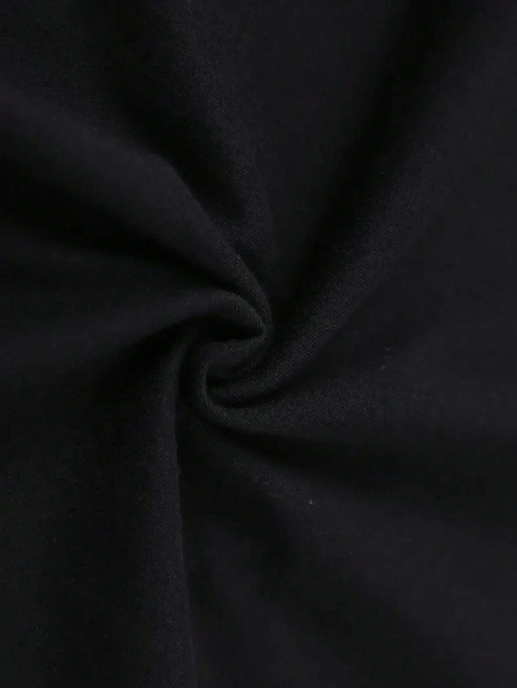 Black Cotton Round Neck Short Sleeve Men's T-Shirt