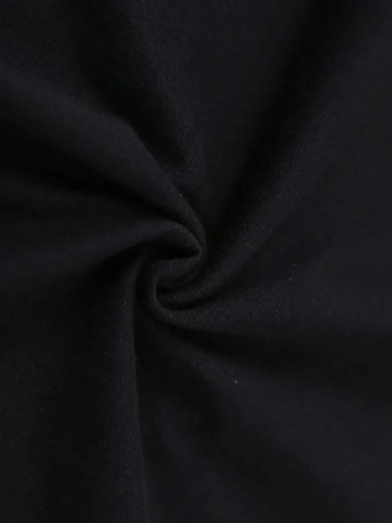 Black Cotton Round Neck Short Sleeve Men's T-Shirt