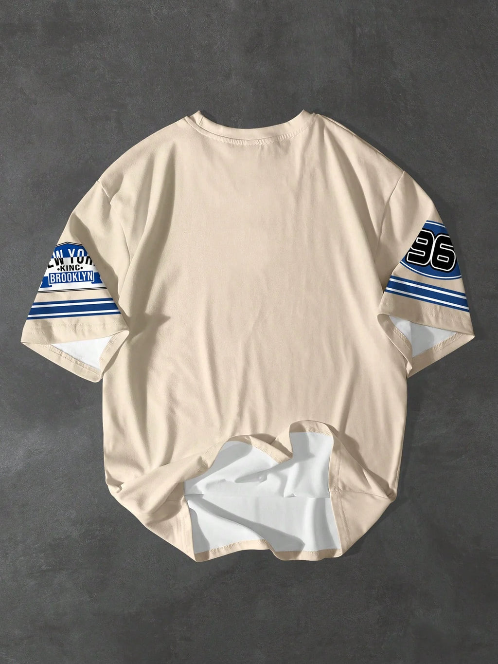 Men's Casual Numeric Printed Short Sleeve T-Shirt