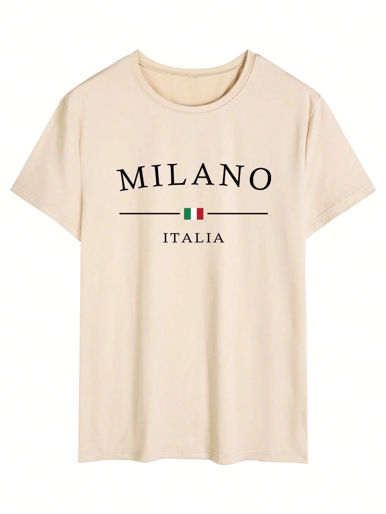 Men's Casual Loose Letter Print Short Sleeve T-Shirt