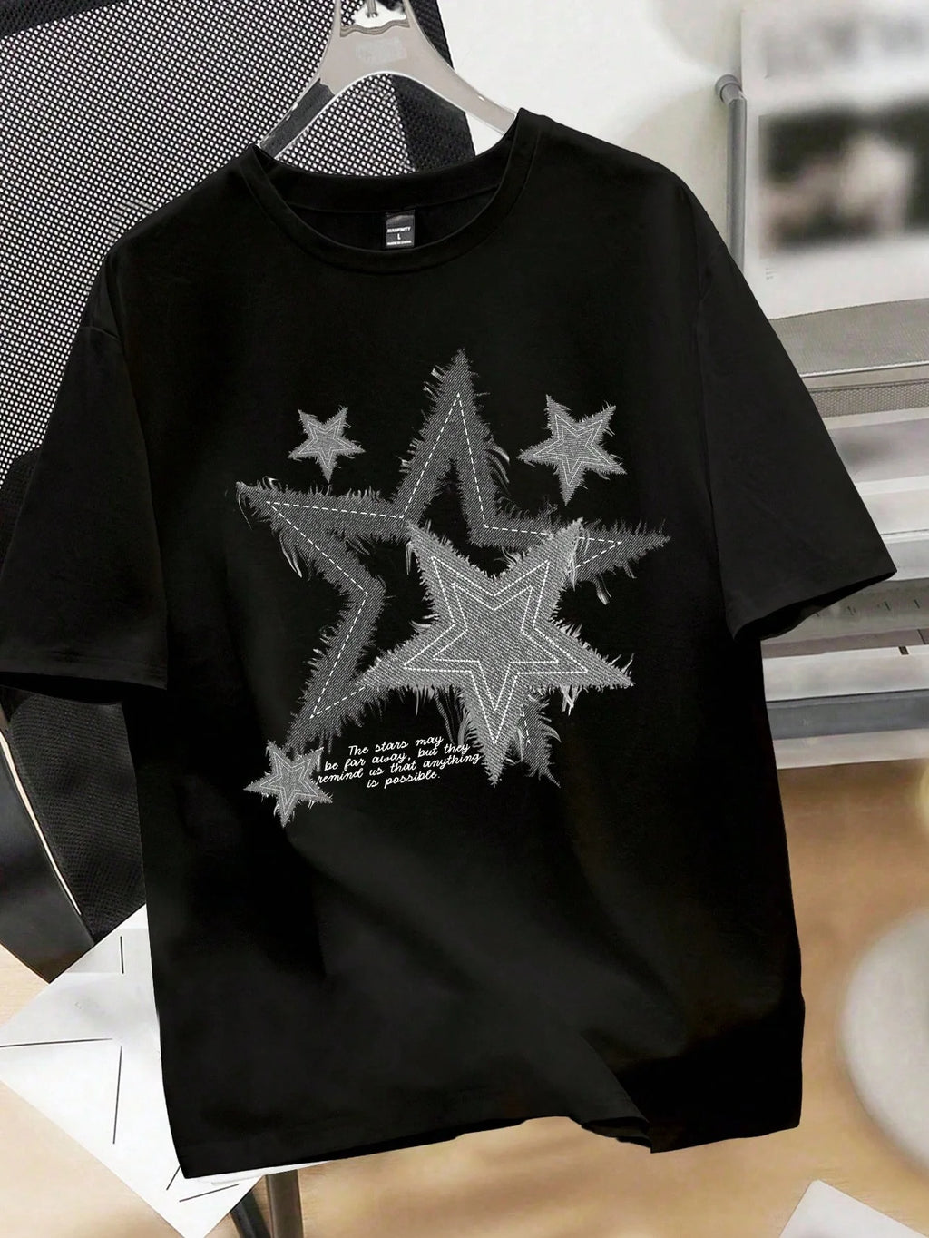 Men's Retro Star Pattern T-Shirt