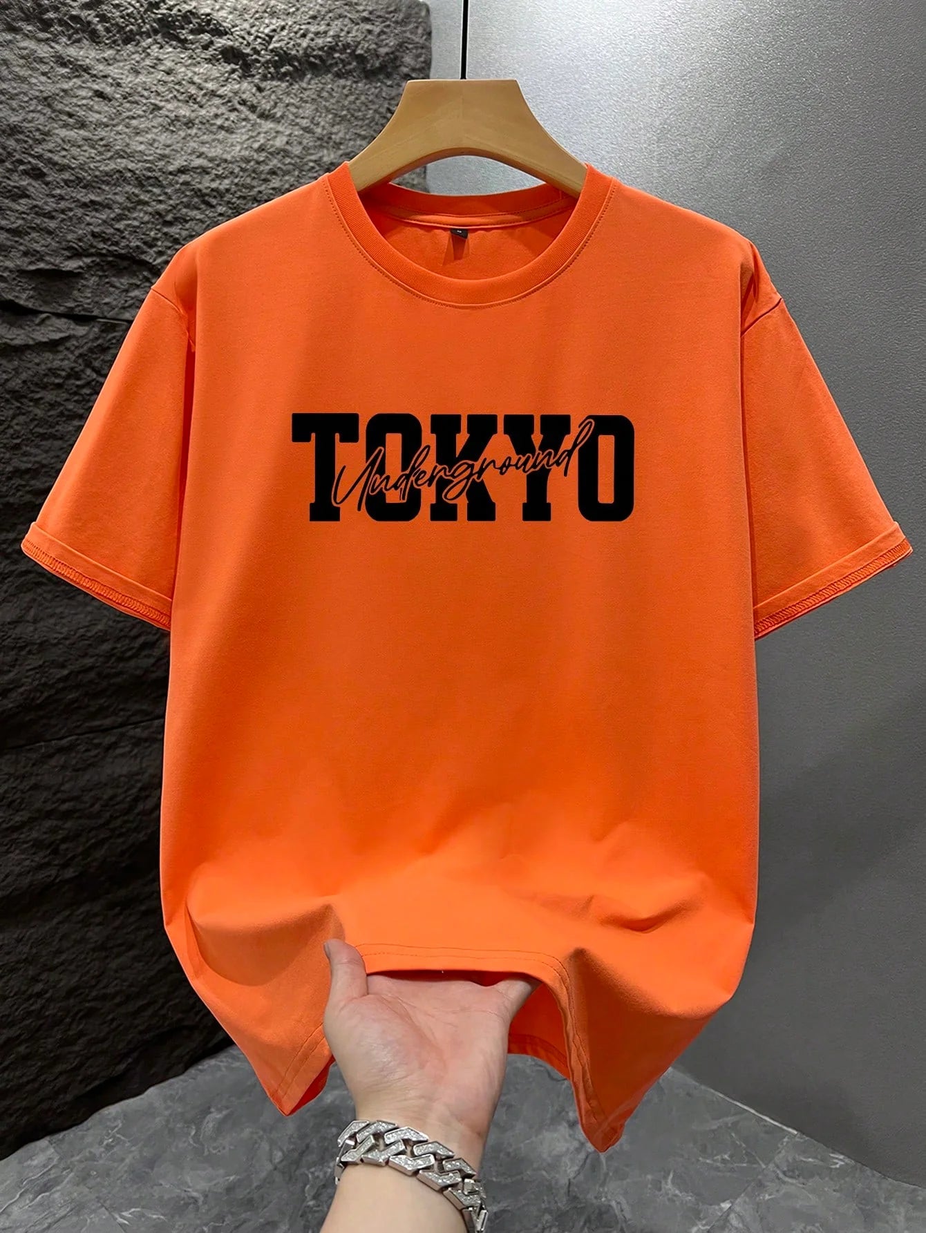 Men's Fashionable Printed Loose Fit Short Sleeve T-Shirt