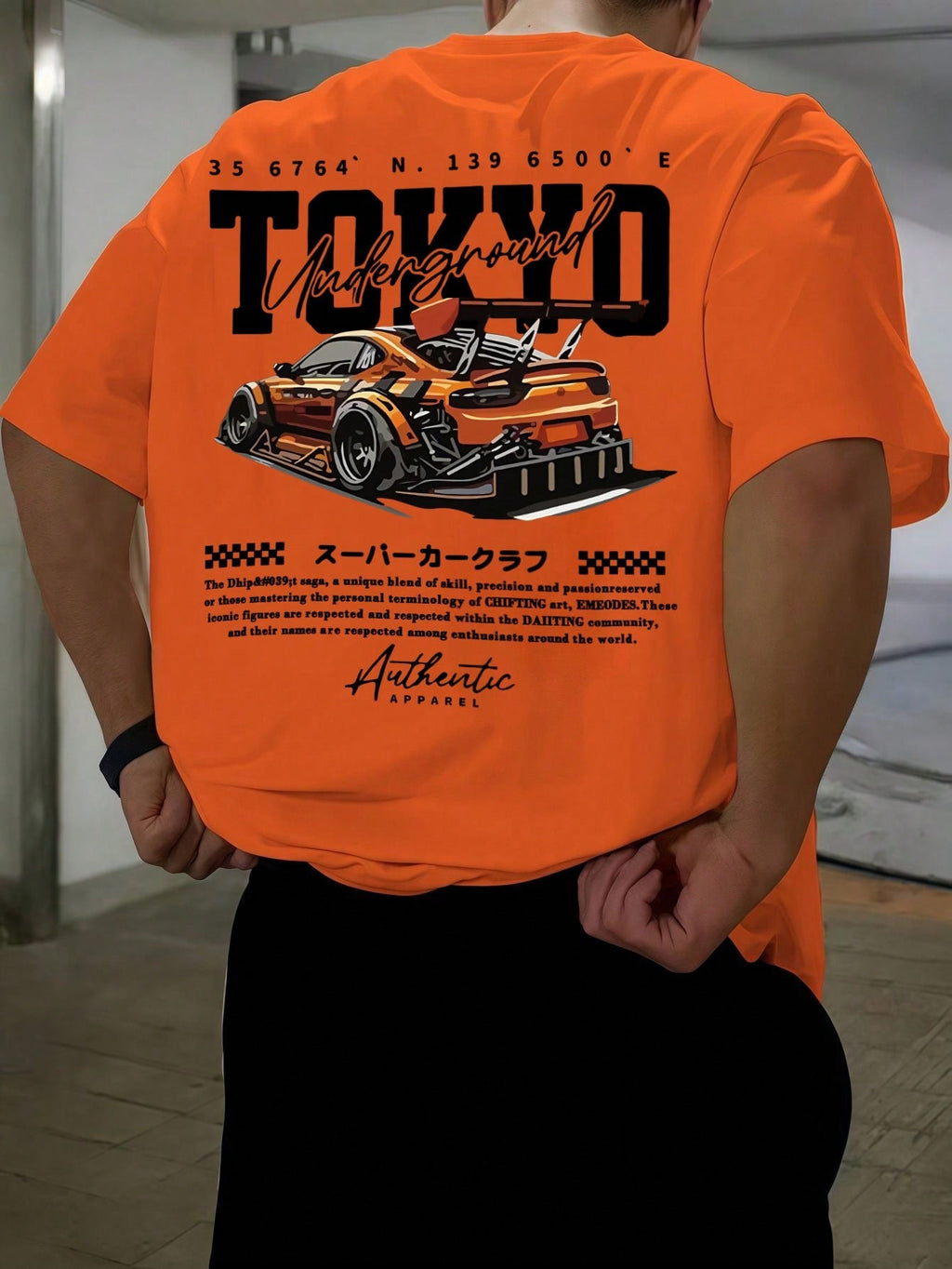 Men's Fashionable Printed Loose Fit Short Sleeve T-Shirt