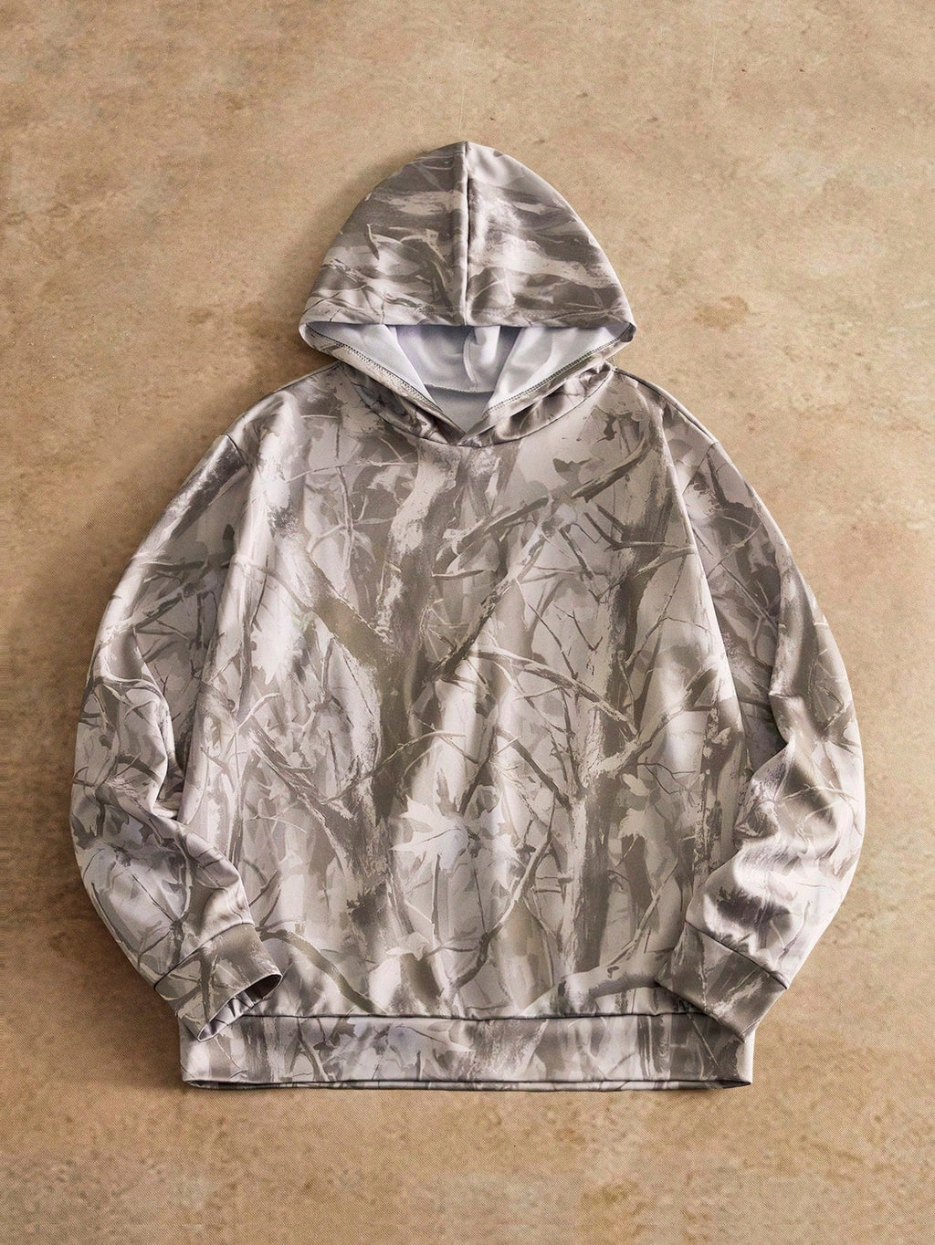 Men's Casual Dragon Print Loose Hoodie
