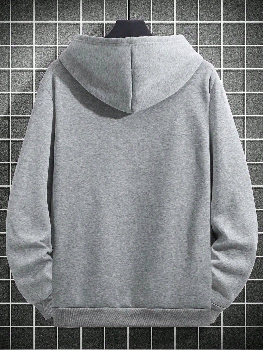Men's Essential New Street Style Rose Print Simple Hoodie