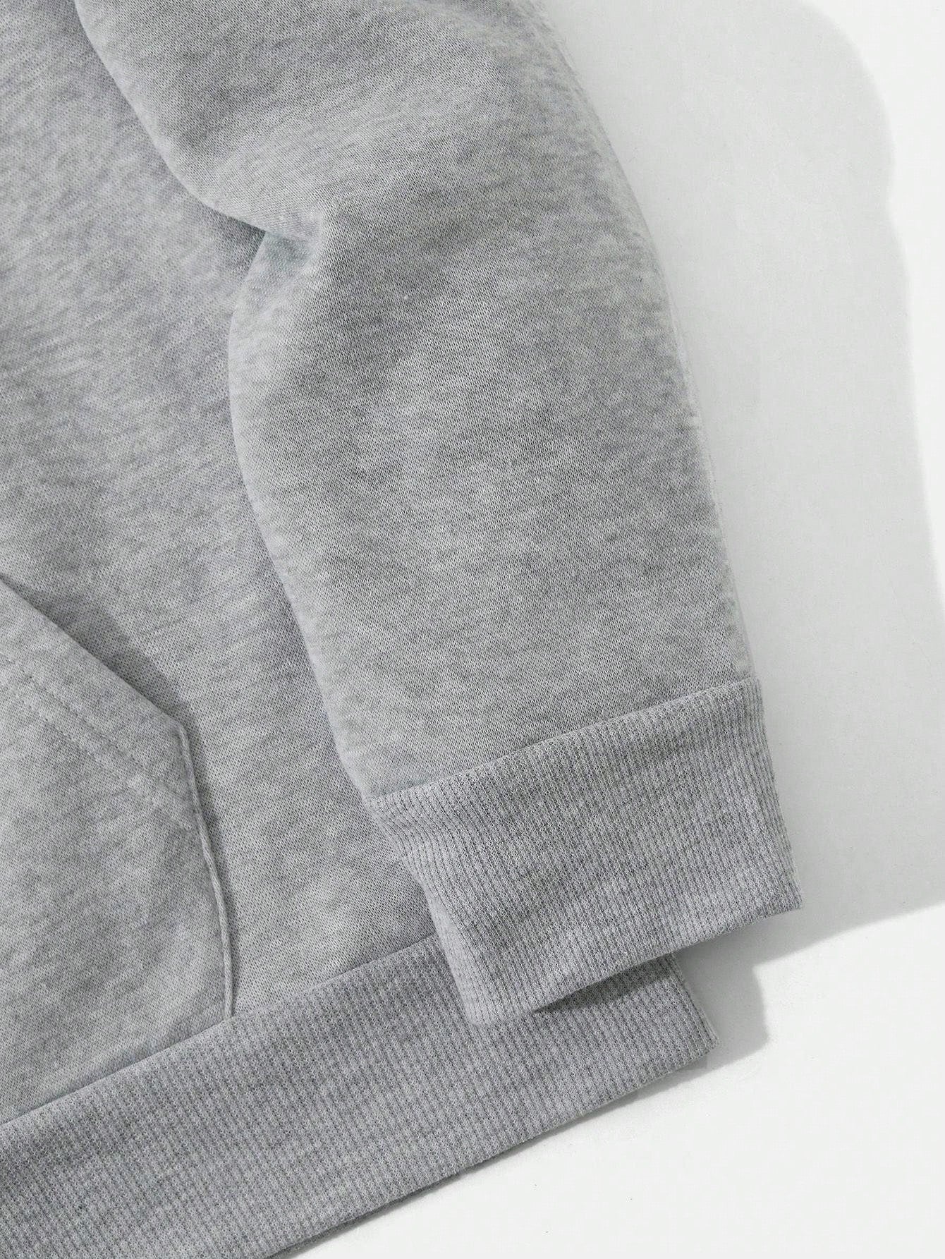 Men's Essential New Street Style Rose Print Simple Hoodie