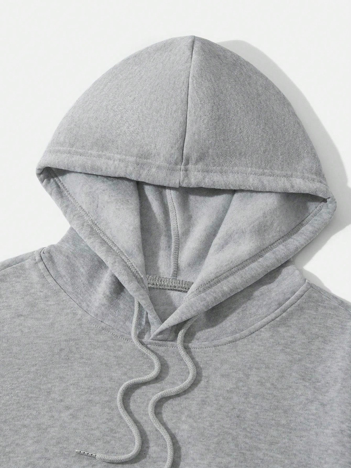 Men's Essential New Street Style Rose Print Simple Hoodie