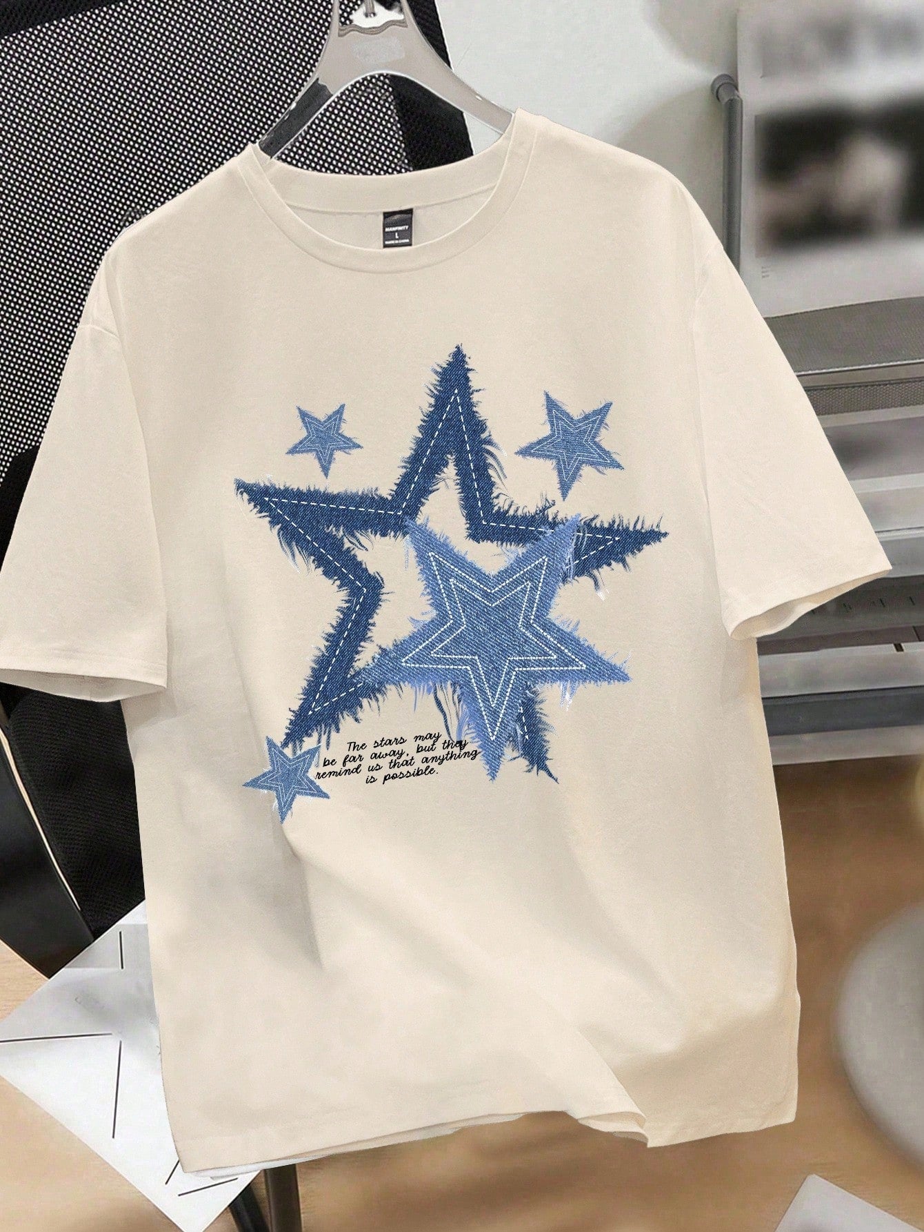 Men's Retro Star Pattern T-Shirt