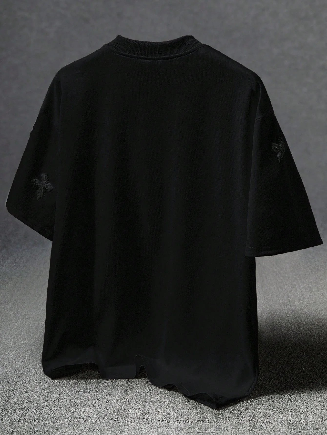 Men's Street-Style Popular INS Matching Cross Full-Print Towel Embroidery T-Shirt