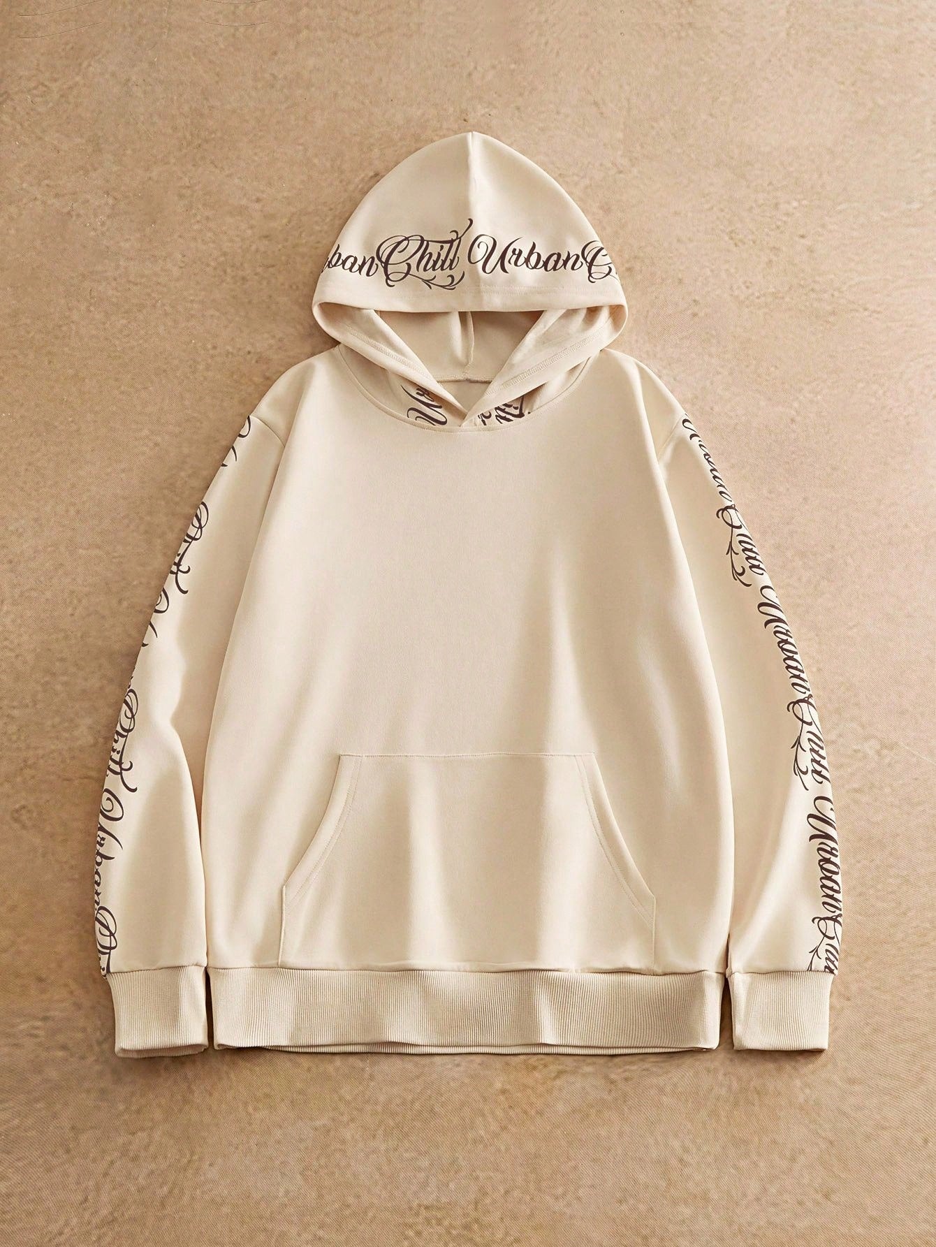 Men's Casual Dragon Print Loose Hoodie