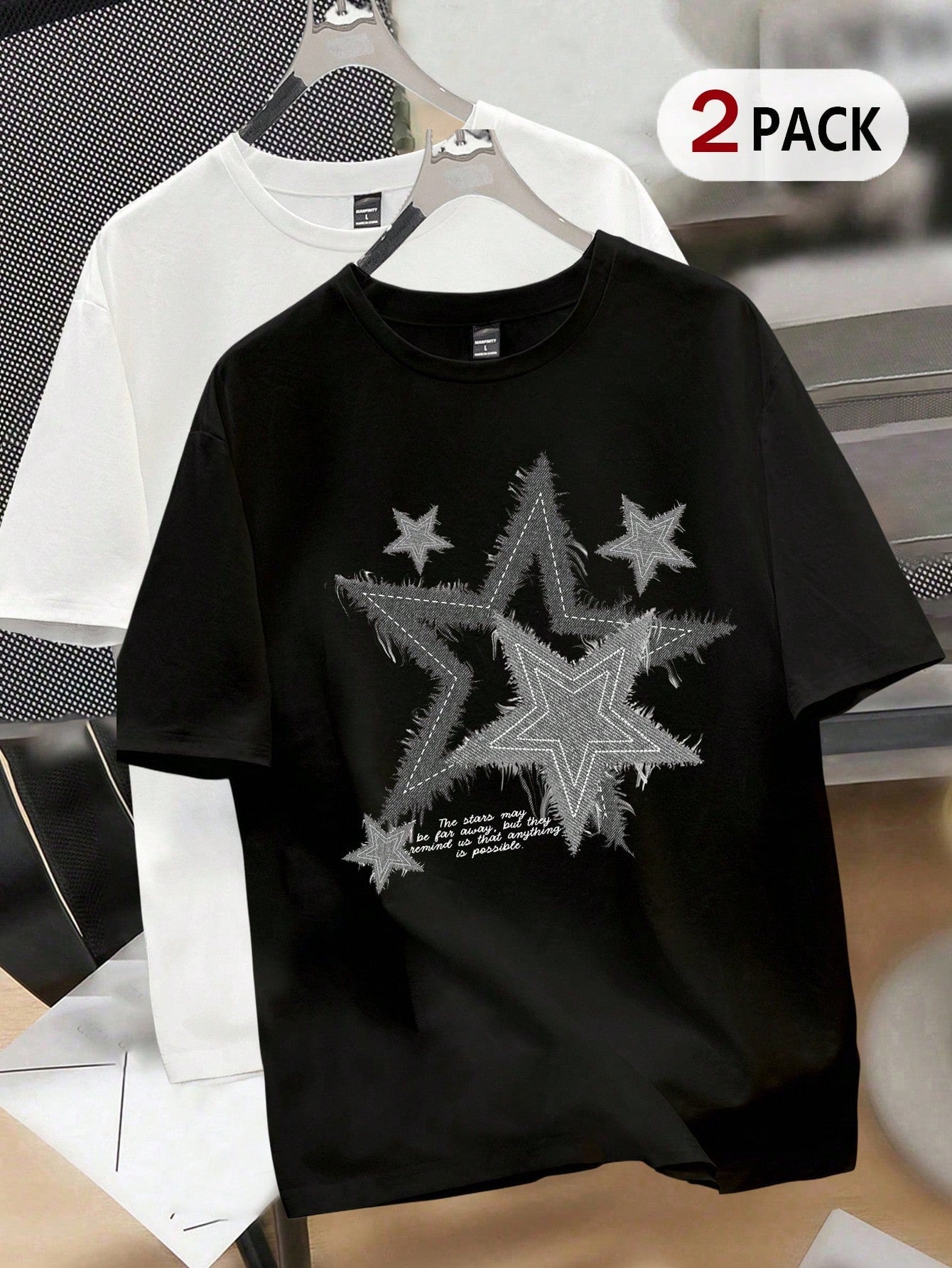 Men's Retro Star Pattern T-Shirt