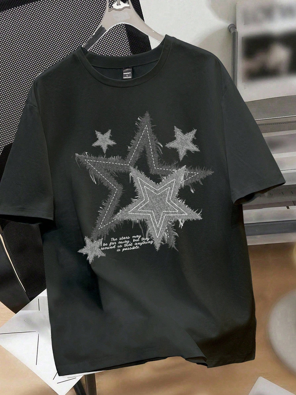 Men's Retro Star Pattern T-Shirt