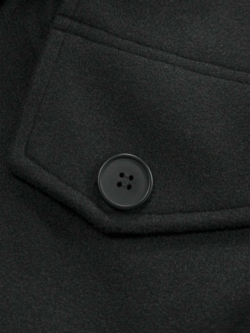 Men's Solid Color Lapel Neck Faux Two Pieces Long Sleeve Casual Woolen Jacket