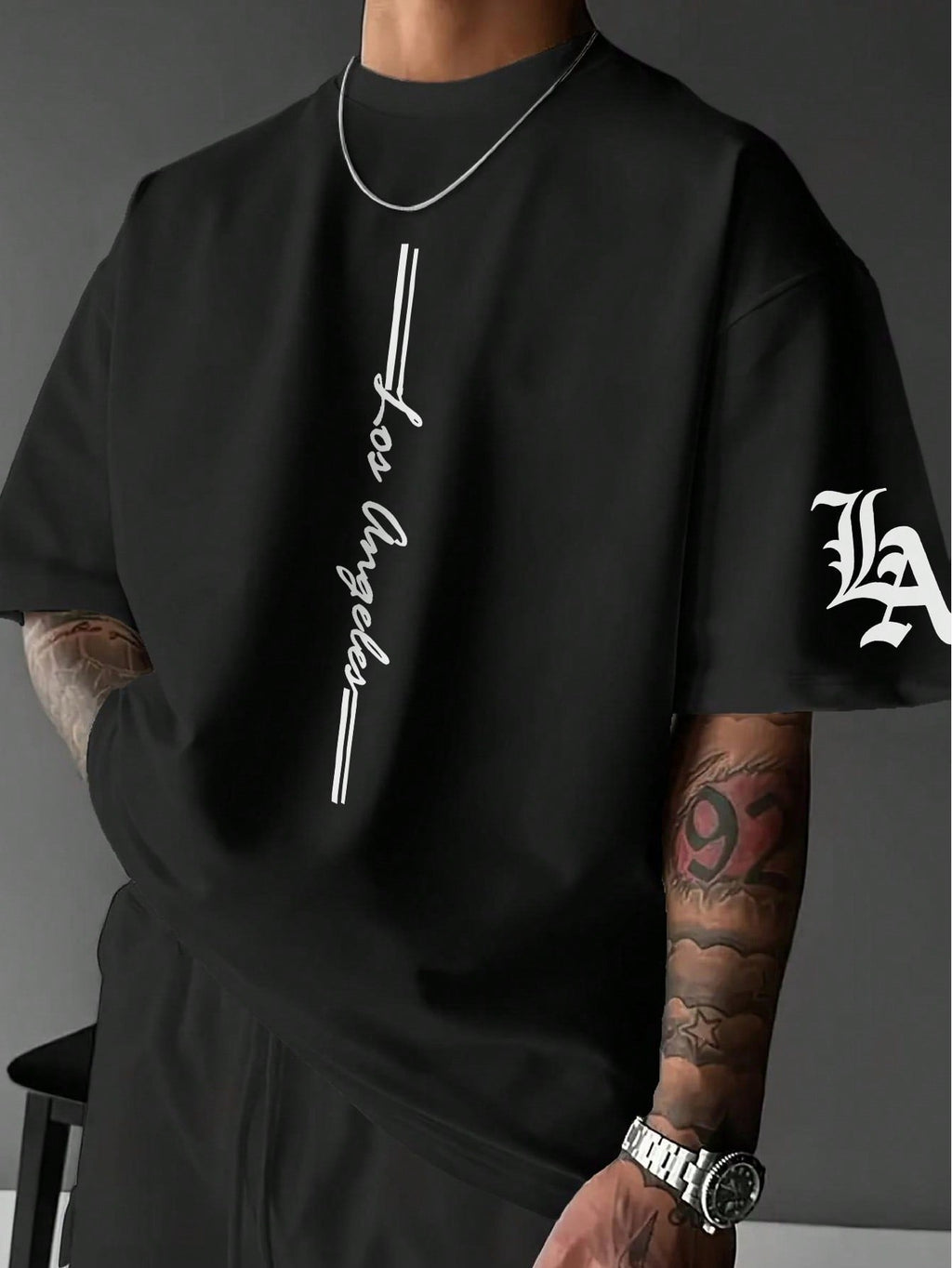 Men's Casual Street Style Simple Letter Print Short Sleeve T-Shirt