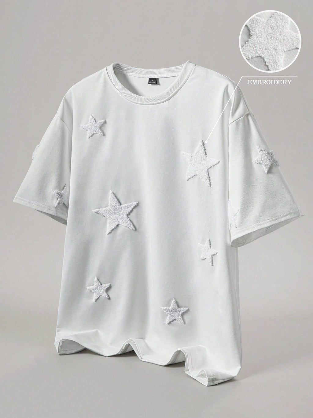 Men's Street-Style Popular INS Matching Cross Full-Print Towel Embroidery T-Shirt