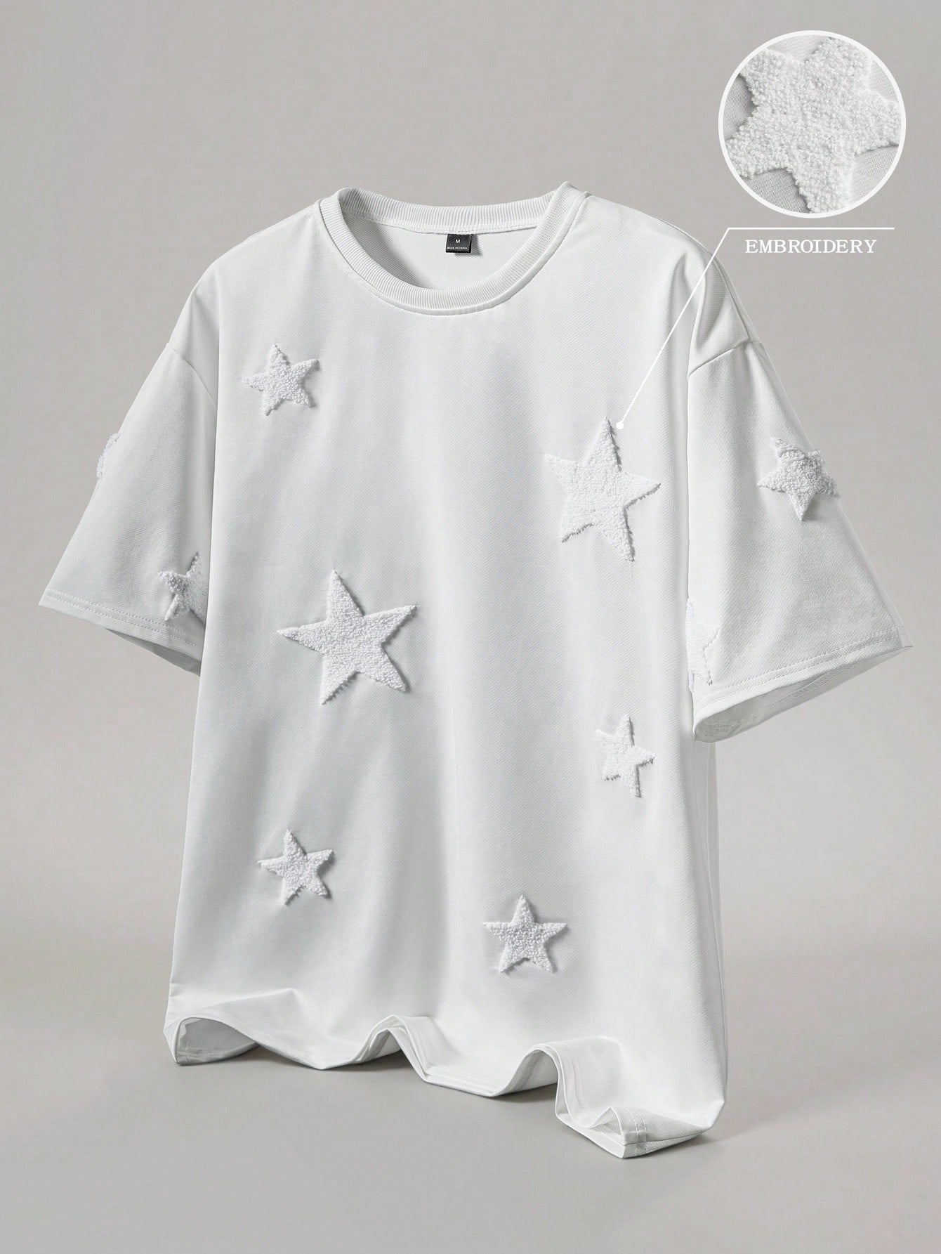 Men's Street-Style Popular INS Matching Cross Full-Print Towel Embroidery T-Shirt