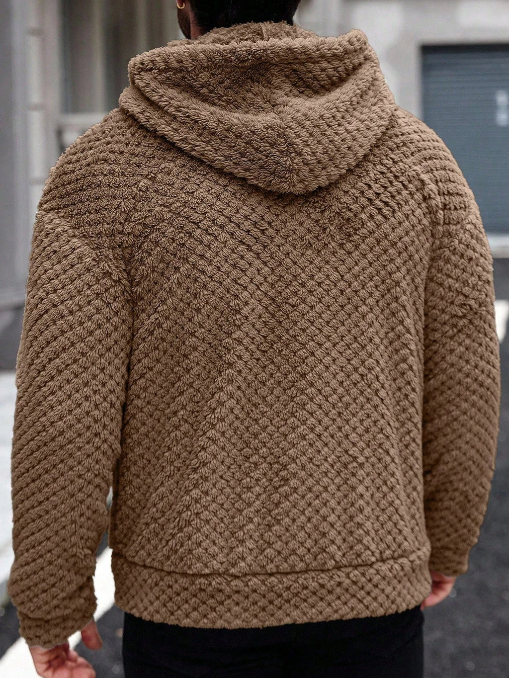Men's Casual Fleece Hooded Jacket