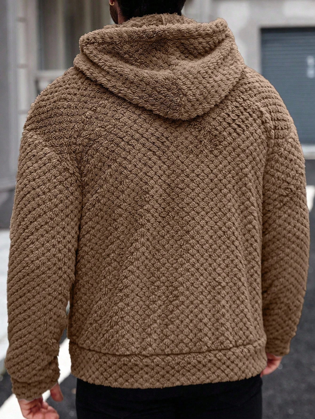 Men's Casual Fleece Hooded Jacket