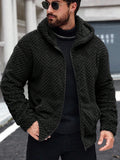 Men's Casual Fleece Hooded Jacket