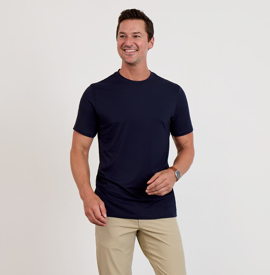 Threshold Crew Neck T-Shirt Classic Fit - Maritime Blue