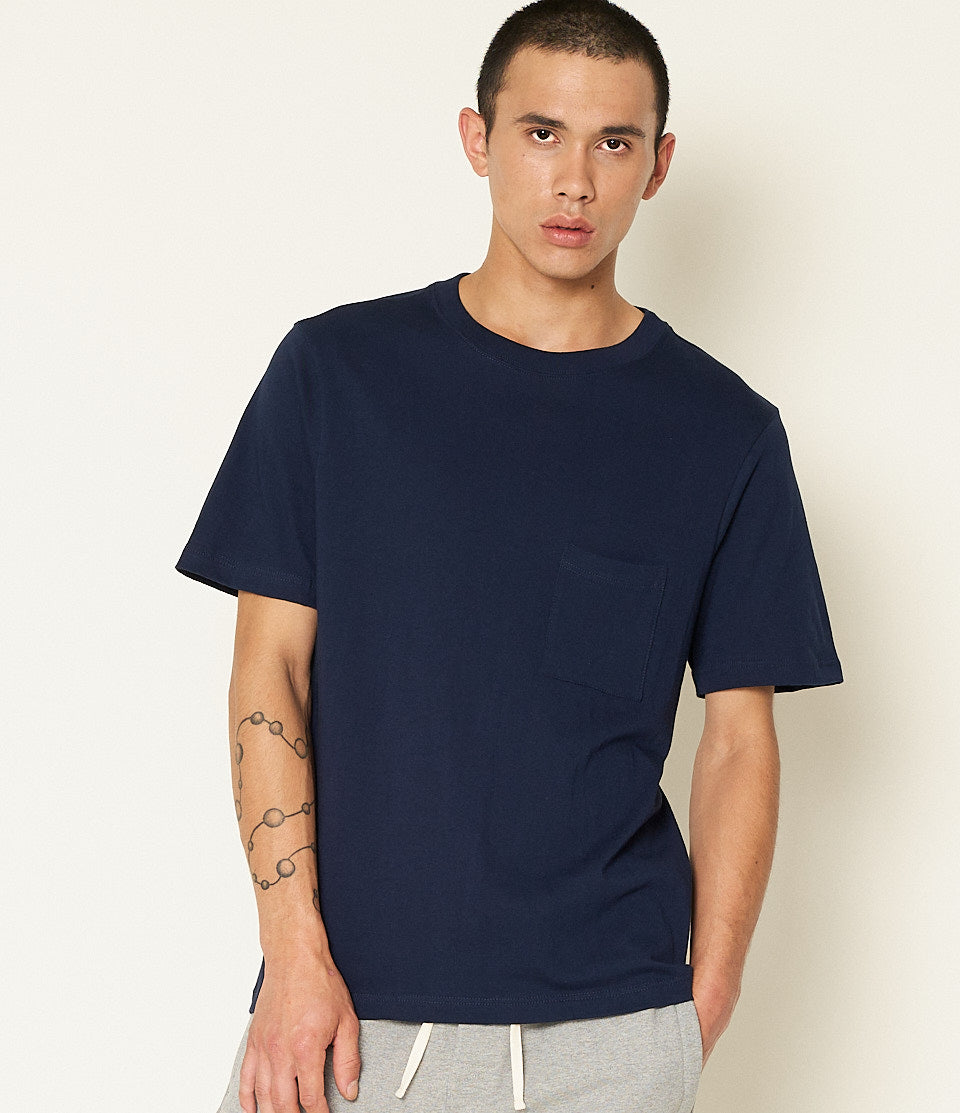 1940sP Loopwheeled Relaxed Fit Lightweight Pocket T-Shirt