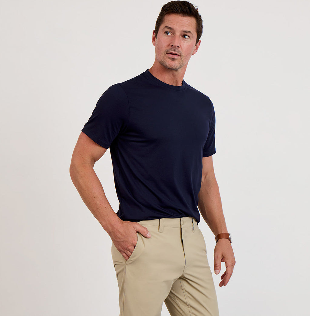 Threshold Crew Neck T-Shirt Classic Fit - Maritime Blue