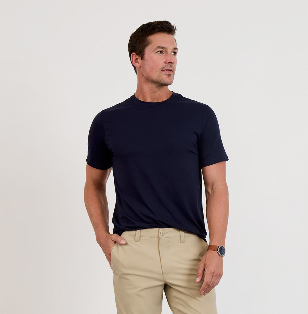 Threshold Crew Neck T-Shirt Classic Fit - Maritime Blue