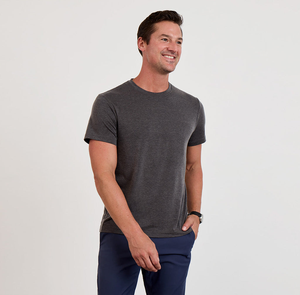 Threshold Crew Neck T-Shirt Classic Fit - Hurricane Grey