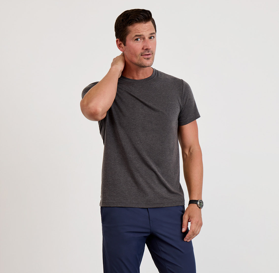 Threshold Crew Neck T-Shirt Classic Fit - Hurricane Grey