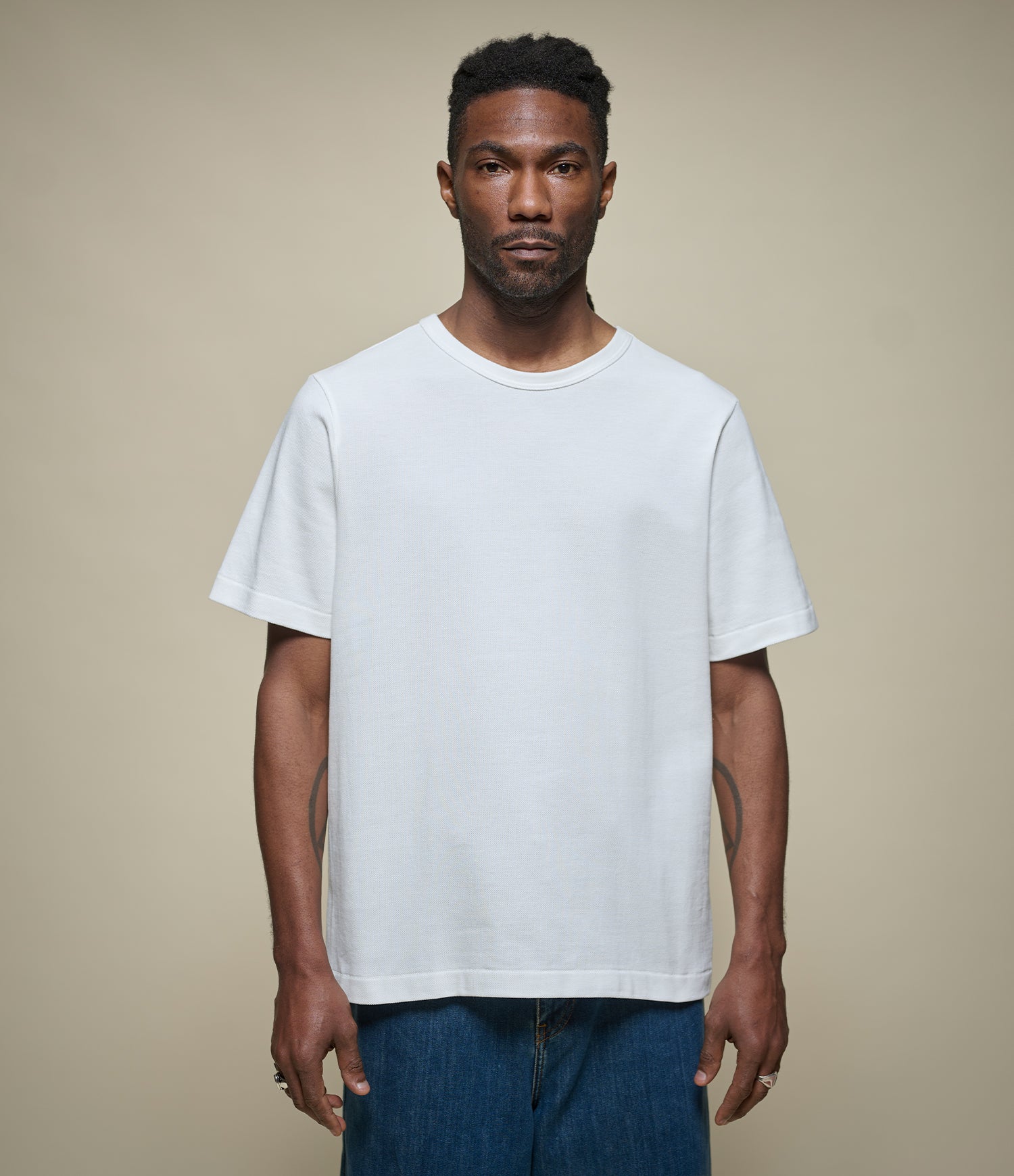 214PK Loopwheeled Relaxed Fit Pikée T-Shirt