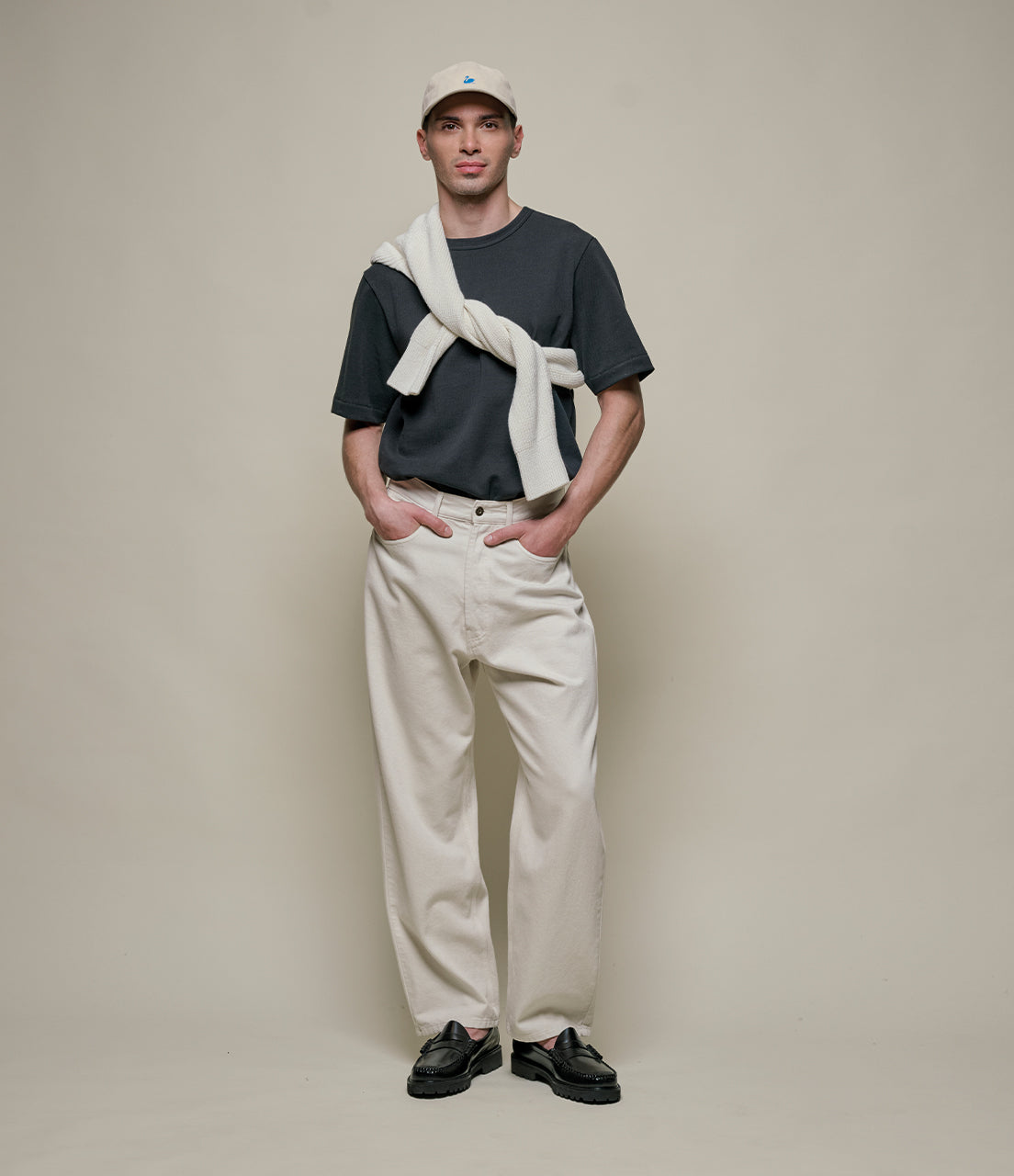 214PK Loopwheeled Relaxed Fit Pikée T-Shirt