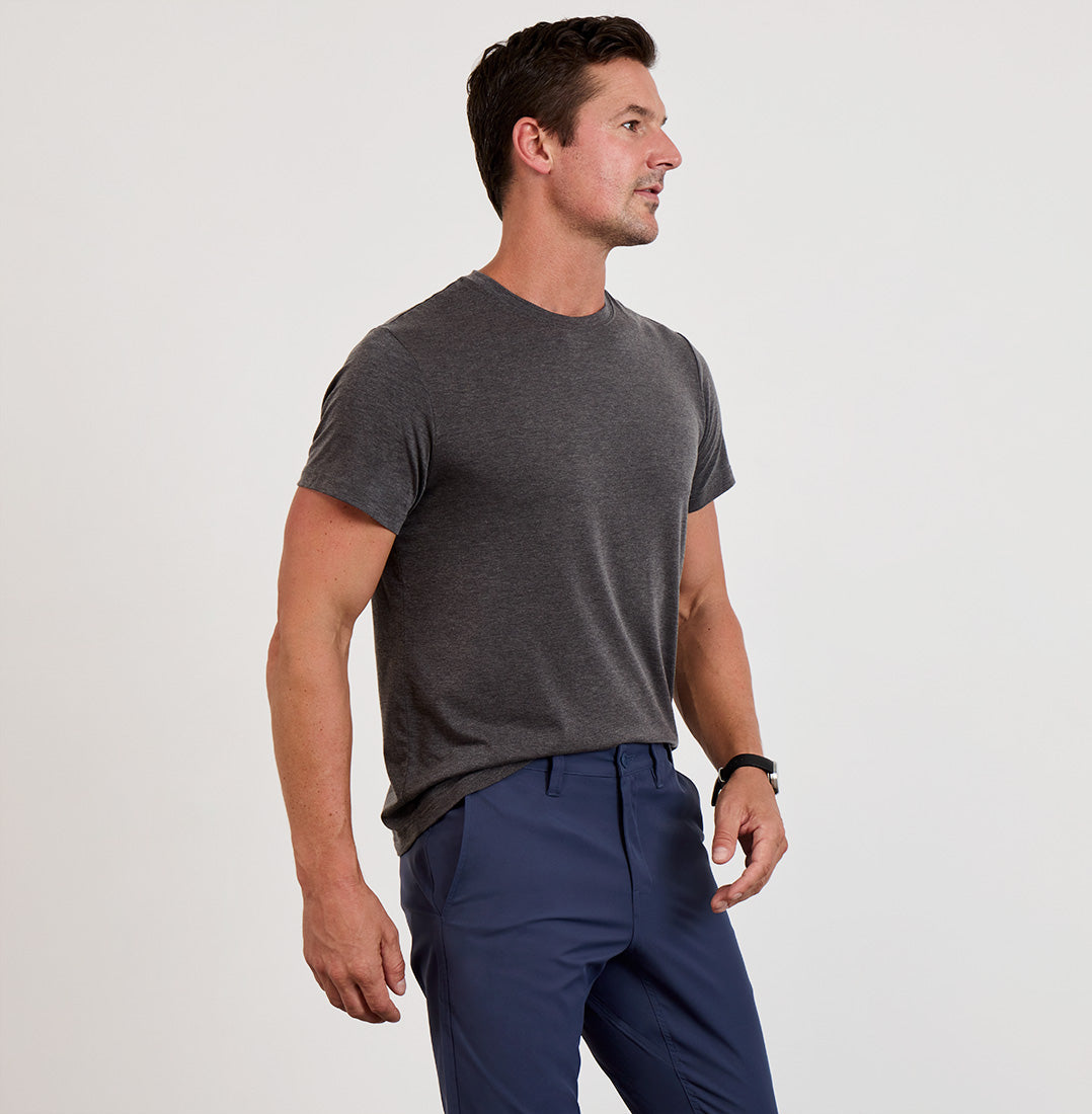 Threshold Crew Neck T-Shirt Classic Fit - Hurricane Grey
