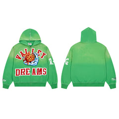 Vale Forever Green Dreams Graphic Hoodie – Colorful Streetwear