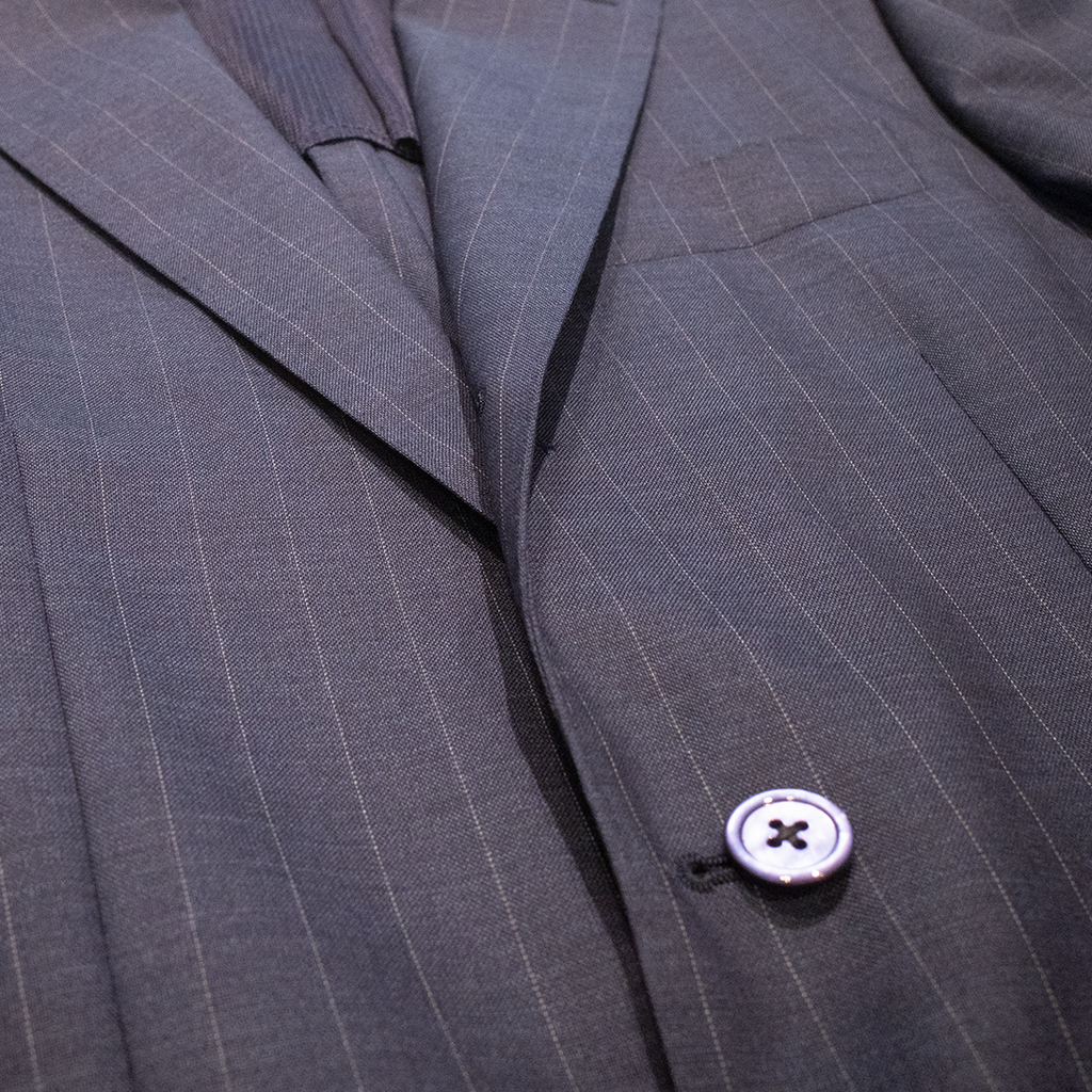 COLONY CLOTHING x VBC made by RING JAKCET / BLUE STRIPE SUIT (RE024S45X)