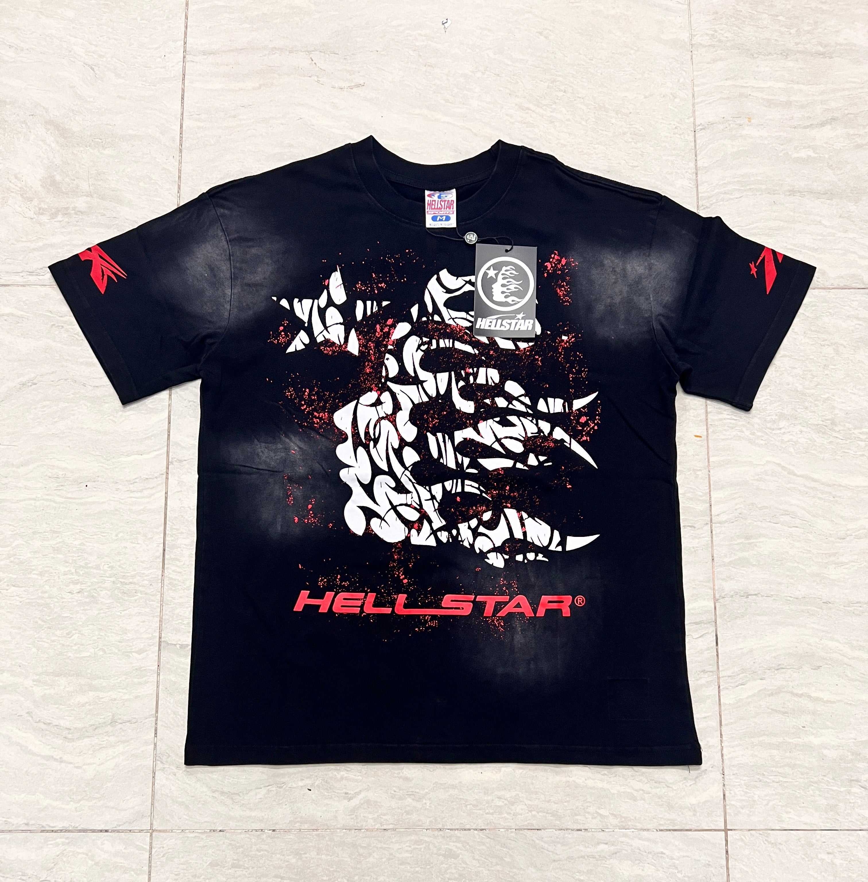 Hellstar Vintage Black Graphic T-Shirt