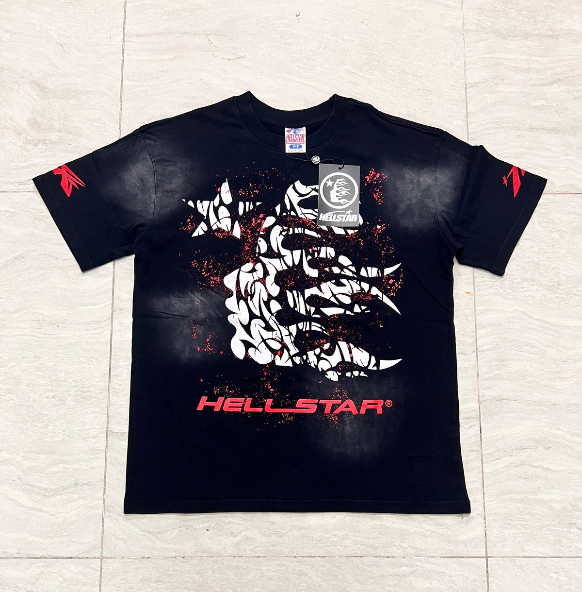 Hellstar Vintage Black Graphic T-Shirt