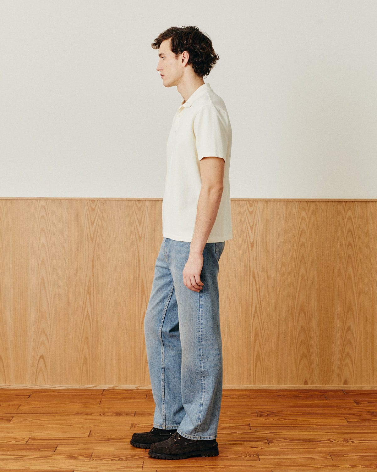 Pique Polo - White