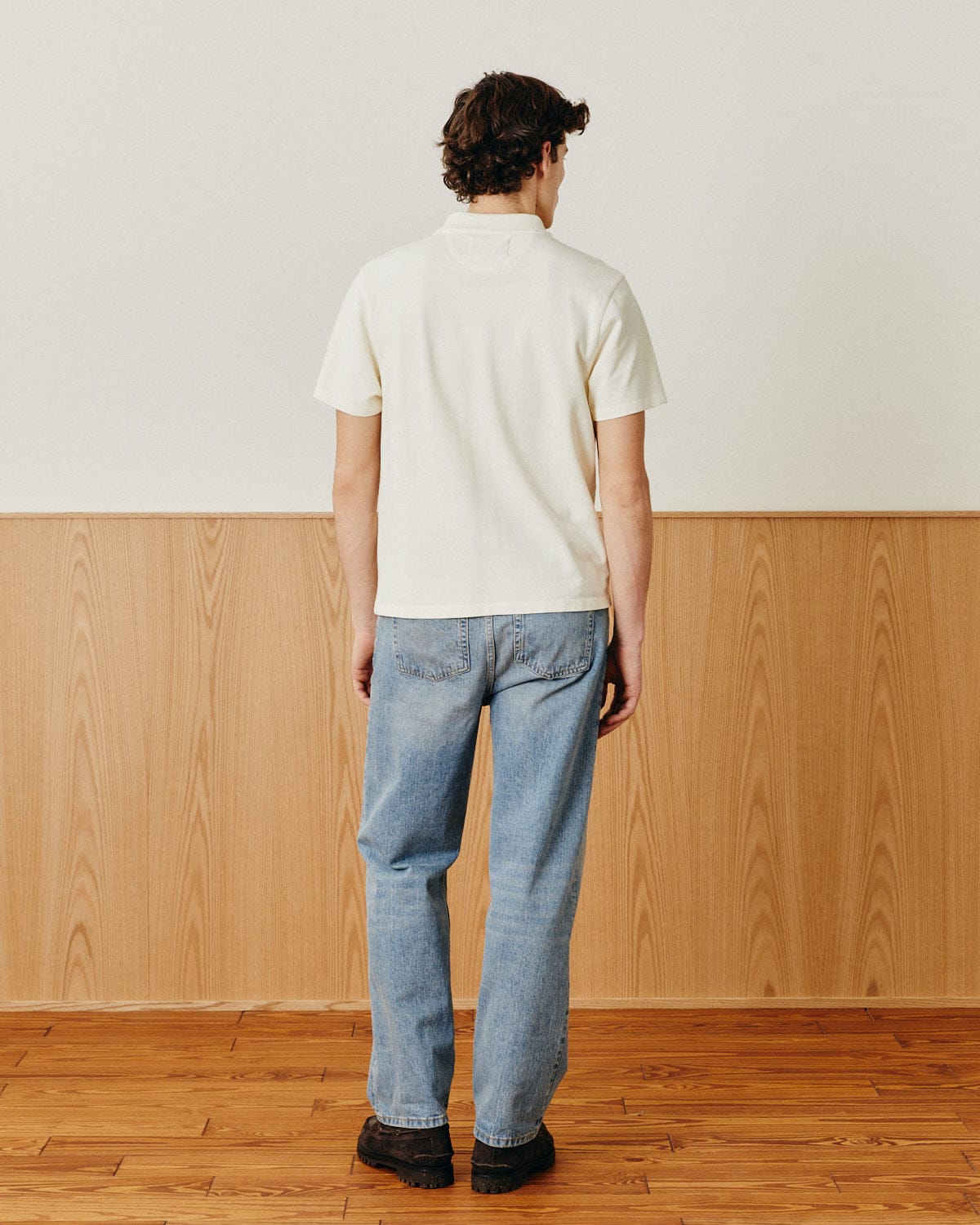 Pique Polo - White