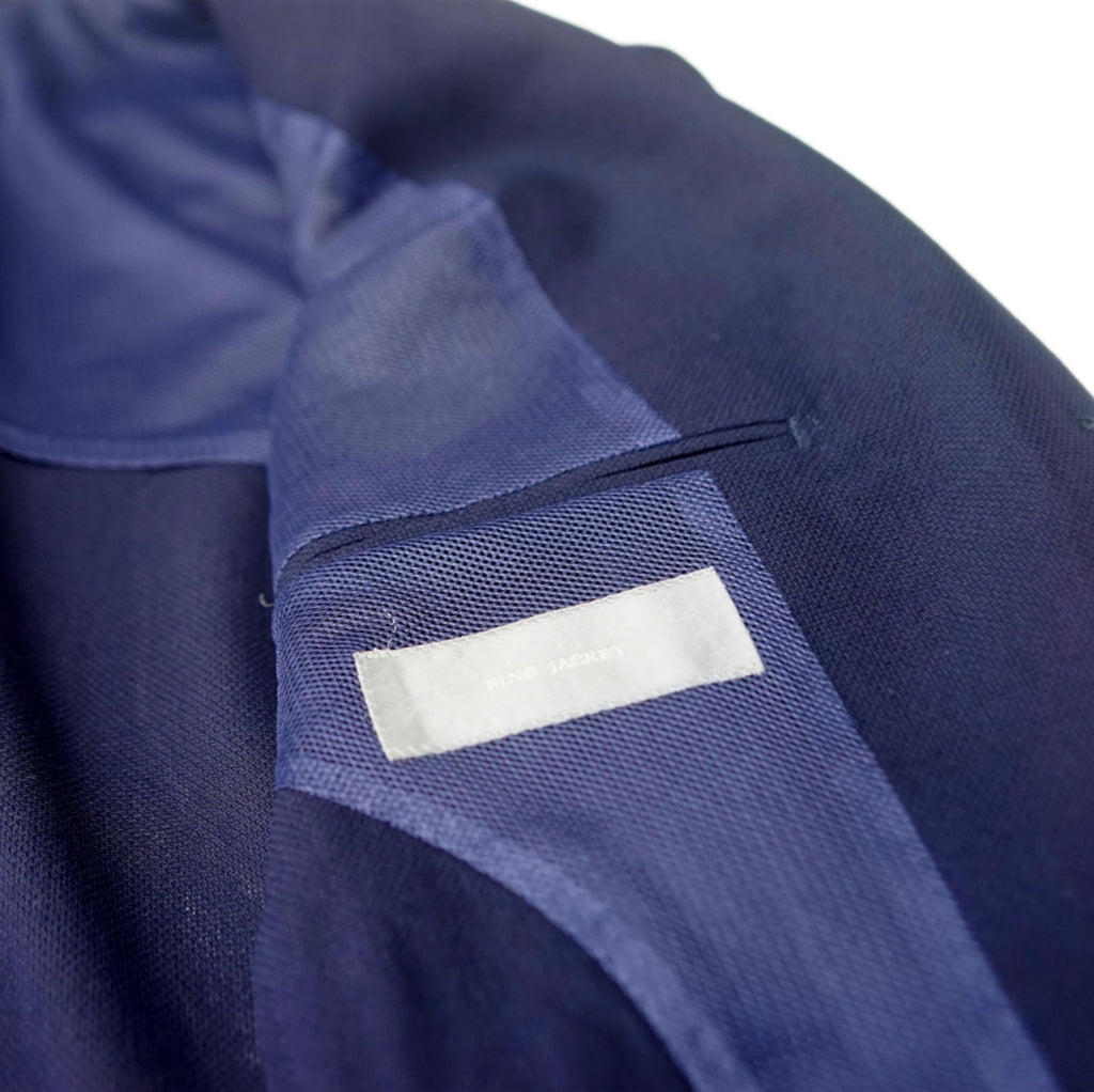 RING JACKET X COLONY CLOTHING NAVY HOPSACK SPORT JACKET / RE055S28X