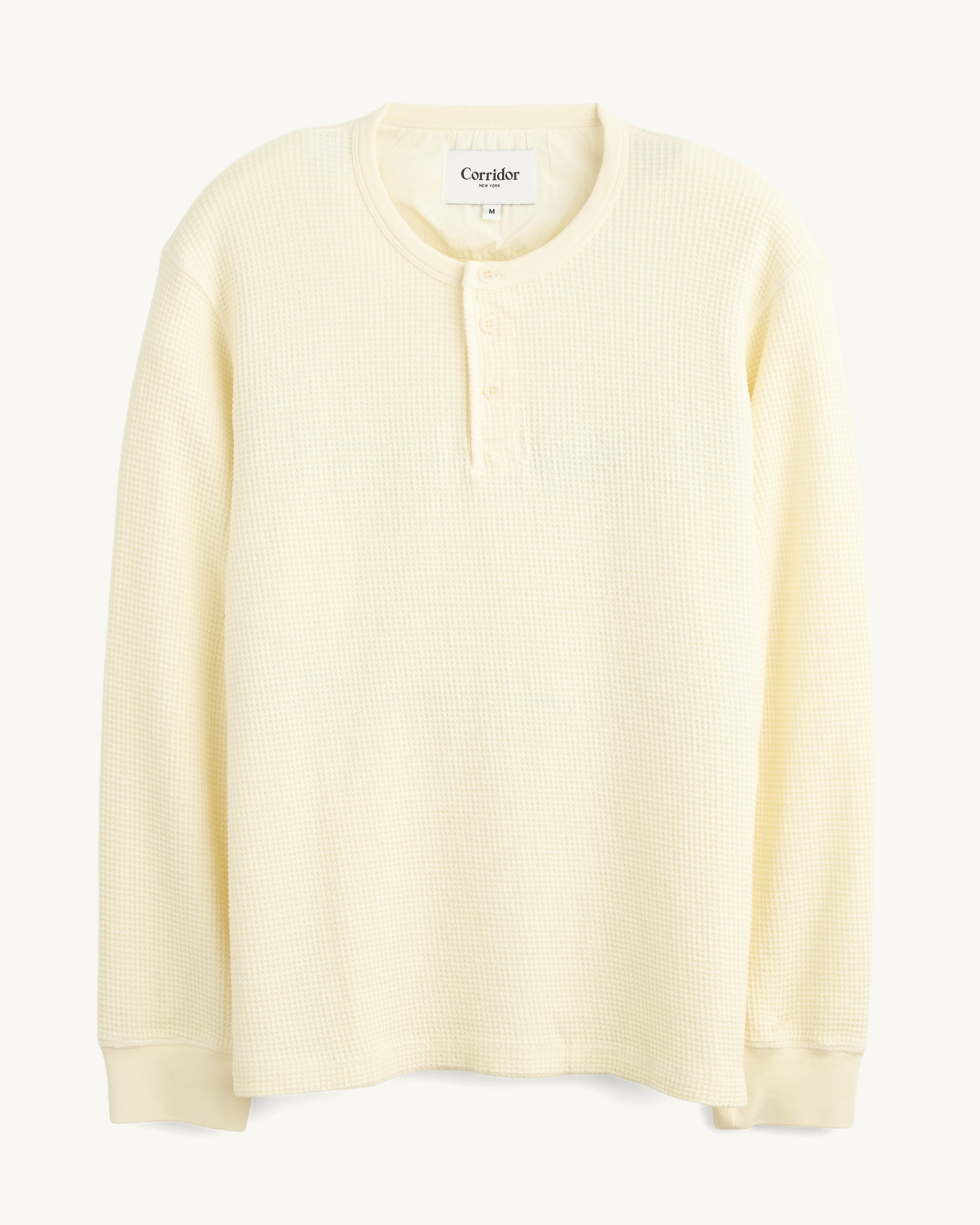 Waffle Henley - Natural