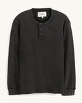 Waffle Henley - Black