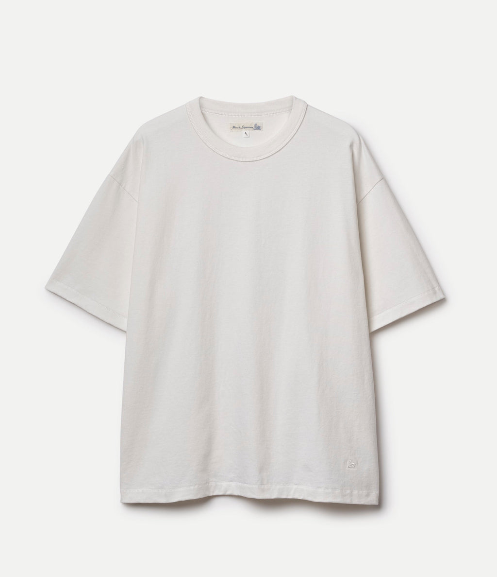 Sturdy Boxy Fit Giza Cotton-Hemp T-Shirt