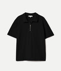 Sturdy Boxy Fit Giza Cotton-Hemp  Zip T-Shirt