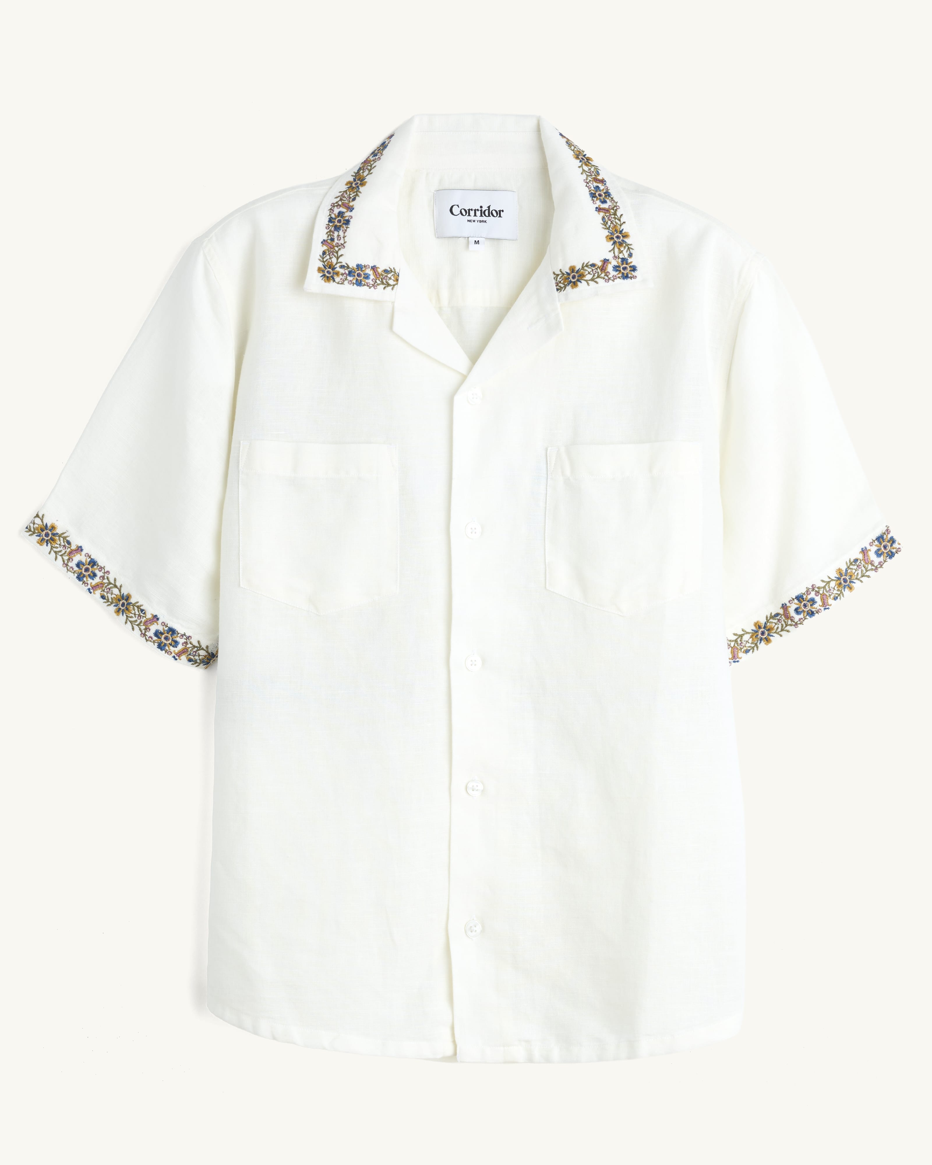 Harmony Embroidered SS - White