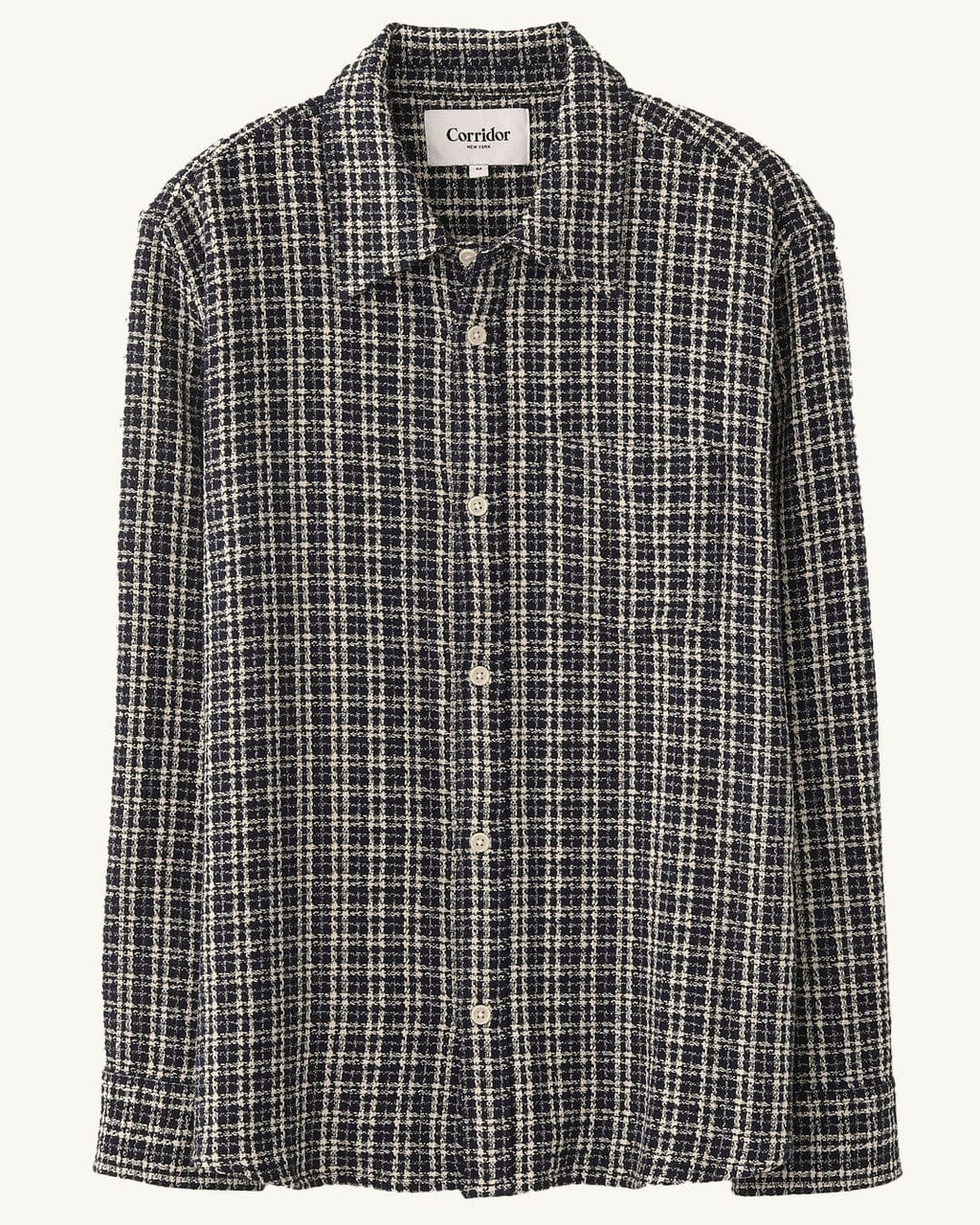 Reverse Tweed Snow Check - Blue