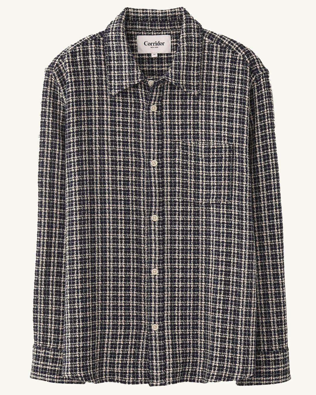 Reverse Tweed Snow Check - Blue